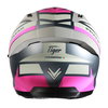 Frank Thomas FT62 SV Tiger Helmet Matt Gun Silver Pink