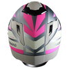 Frank Thomas FT62 SV Tiger Helmet Matt Gun Silver Pink