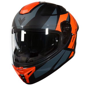 Frank Thomas FT62 SV Tiger Helmet Matt Black Orange Grey
