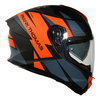 Frank Thomas FT62 SV Tiger Helmet Matt Black Orange Grey