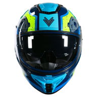 FT62 SV Alien Helmet Blue Yellow Orange