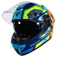 FT62 SV Alien Helmet Blue Yellow Orange