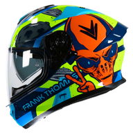 FT62 SV Alien Helmet Blue Yellow Orange