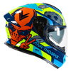 Frank Thomas FT62 SV Alien Helmet Blue Yellow Orange