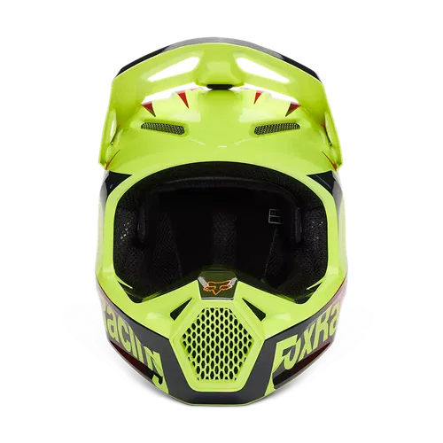 Fox V1 Statk Helmet Red Yellow