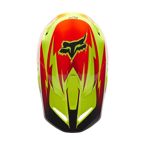 Fox V1 Statk Helmet Red Yellow