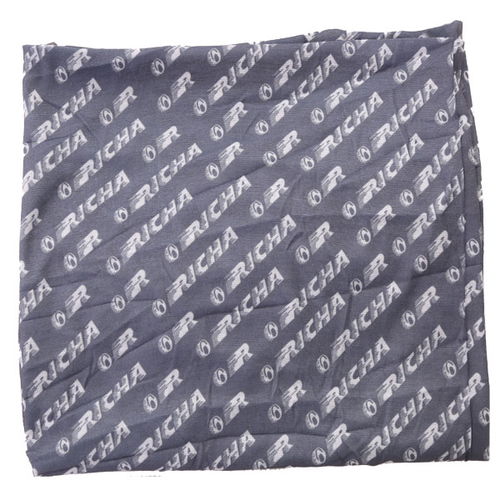 Richa Nekx Grey All Over Logo Neck Tube Pattern Detail                                                                                                                                                                                                         