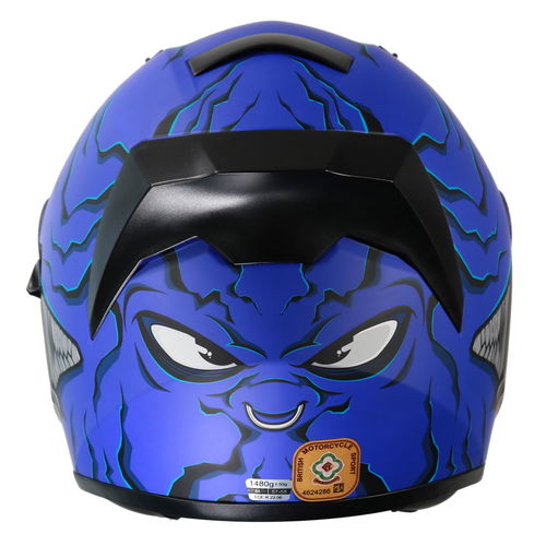 Vcan H128 Mordhi Helmet Blue