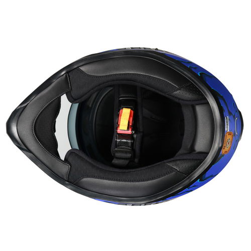 Vcan H128 Mordhi Helmet Blue