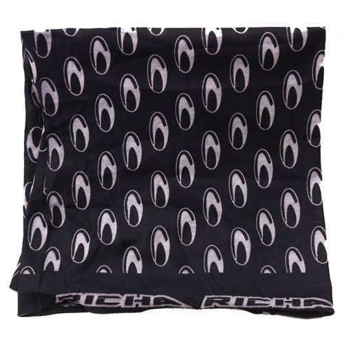 Richa Nekx Black Logo Neck Tube Pattern Detail                                                                                                                                                                                                                 