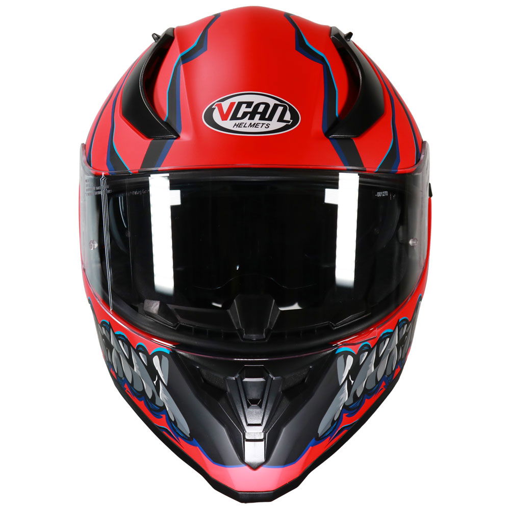 Vcan H128 Mordhi Helmet Red