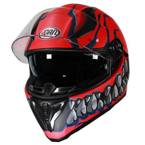 Vcan H128 Mordhi Helmet Red