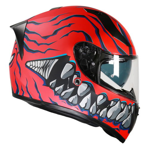 Vcan H128 Mordhi Helmet Red