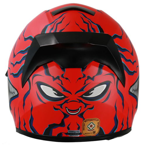Vcan H128 Mordhi Helmet Red