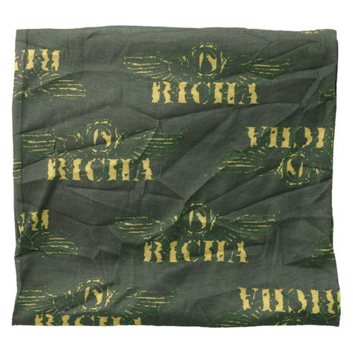 Richa Nekx Green Wings 1 Neck Tube Pattern Detail                                                                                                                                                                                                              