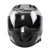 Nitro N2300 Pioneer Black Gun Silver Gold Full Face Motorcycle Helmet Front                                                                                                                                                                                    