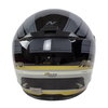 Nitro N2300 Pioneer Black Gun Silver Gold Full Face Motorcycle Helmet Back                                                                                                                                                                                     