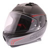 Nolan N87 Rapid N-Com 016 Flat Lava Grey Red Full Face Motorcycle Helmet Front Left                                                                                                                                                                            