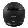 Nitro N2400 Uno Satin Black Full Face Motorcycle Helmet Back                                                                                                                                                                                                   