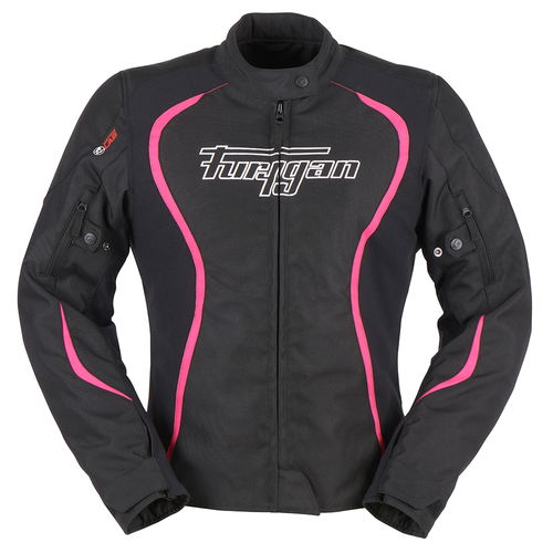 Furygan Odessa Ladies Jacket Black White Rose
