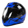Nitro N2400 Rogue Black Blue Full Face Motorcycle Helmet Front Left                                                                                                                                                                                            