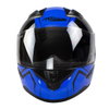 Nitro N2400 Rogue Black Blue Full Face Motorcycle Helmet Front                                                                                                                                                                                                 