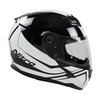 Nitro N2400 Rogue Black White Full Face Motorcycle Helmet Right Side                                                                                                                                                                                           