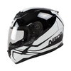 Nitro N2400 Rogue Black White Full Face Motorcycle Helmet Left Side                                                                                                                                                                                            