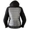 Frank Thomas Puffer Hoodie Ladies Black Grey