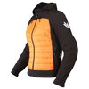 Frank Thomas Puffer Hoodie Ladies Black Orange