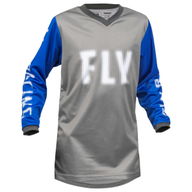 F-16 Youth MX Jersey Grey Blue