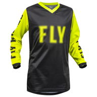 F-16 Youth MX Jersey Black Hi-Viz