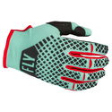 SE Kinetic Youth MX Gloves Mint Black Red