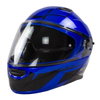 Nitro F350 Analog DVS Black Blue Silver Flip Front Motorcycle Helmet Front Left                                                                                                                                                                                