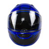Nitro F350 Analog DVS Black Blue Silver Flip Front Motorcycle Helmet Front                                                                                                                                                                                     