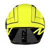 Nitro F350 Analog DVS Black Safety Yellow Gun Flip Front Motorcycle Helmet Back                                                                                                                                                                                