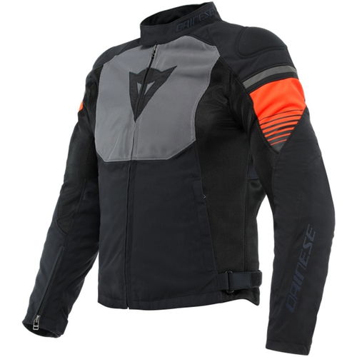 Dainese Air Fast Tex Jacket Black Grey Fluo Red