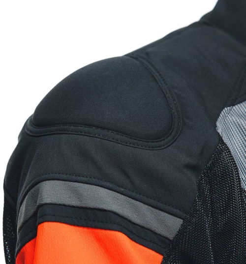 Dainese Air Fast Tex Jacket Black Grey Fluo Red
