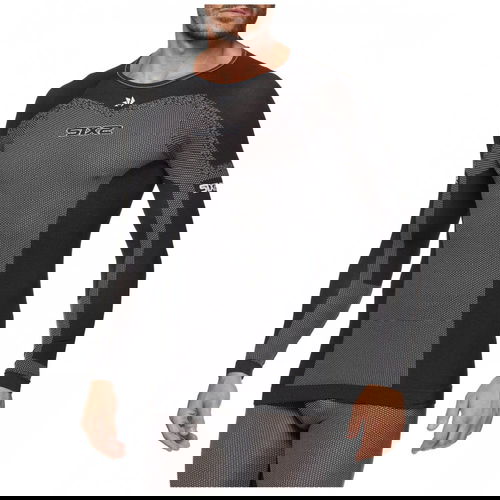 SixS Long Sleeve Jersey Round Neck Black Carbon