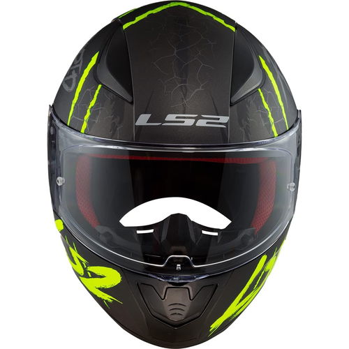 LS2 FF353 Rapid Helmet Raven Matt Black Silver Yellow