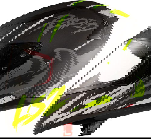 LS2 FF353 Rapid Helmet Raven Matt Black Silver Yellow