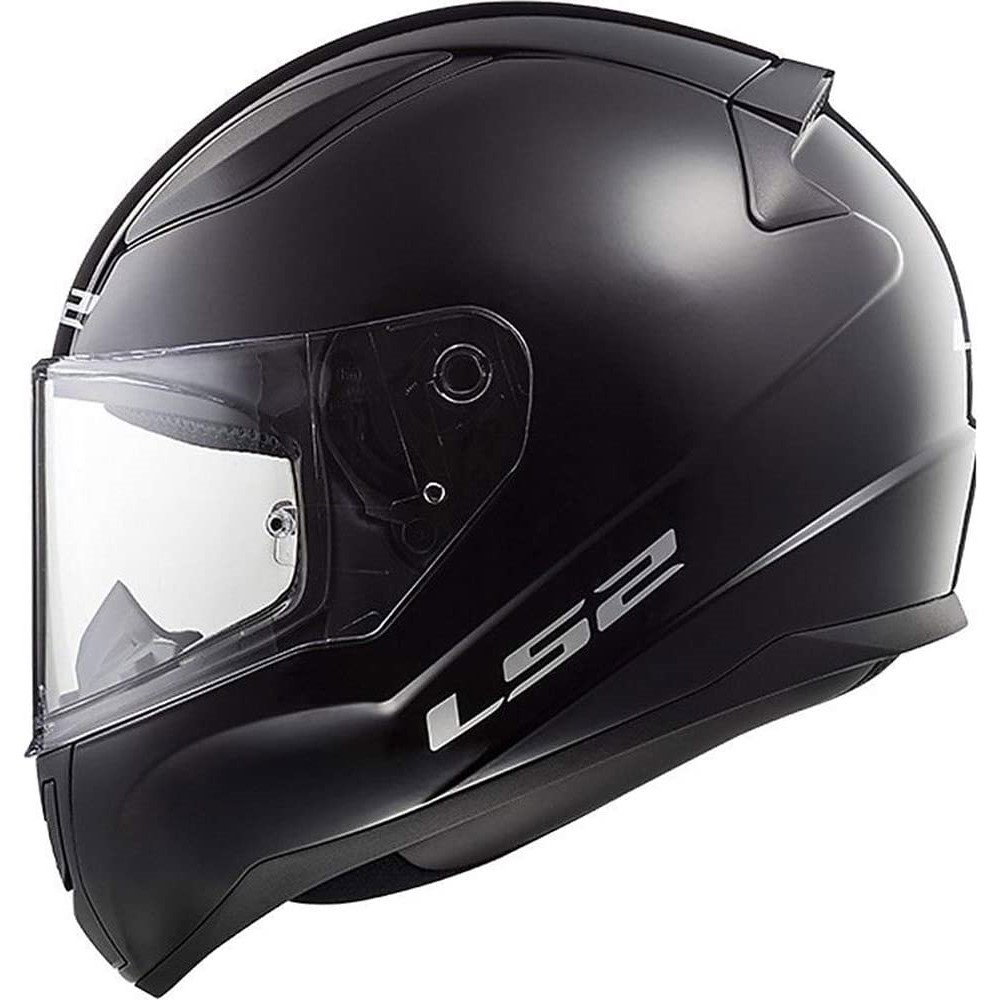 LS2 FF353 Rapid Full Face Motorcycle Helmet – Gloss Black With Chrome Mirror Visor