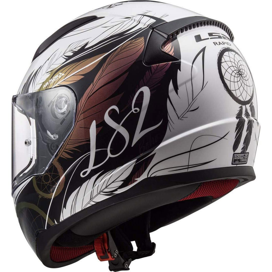 LS2 FF353 Rapid Helmet Boho White Black Pink