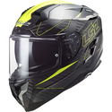 FF327 Challenger Carbon Helmet Fold Hi Viz Yellow