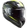 LS2 FF327 Challenger Carbon Helmet Fold Hi Viz Yellow