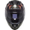 LS2 FF327 Challenger Carbon Helmet Alloy Titanium Chrome Orange