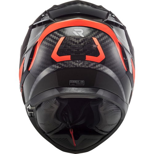 LS2 FF327 Challenger Carbon Helmet Alloy Titanium Chrome Orange