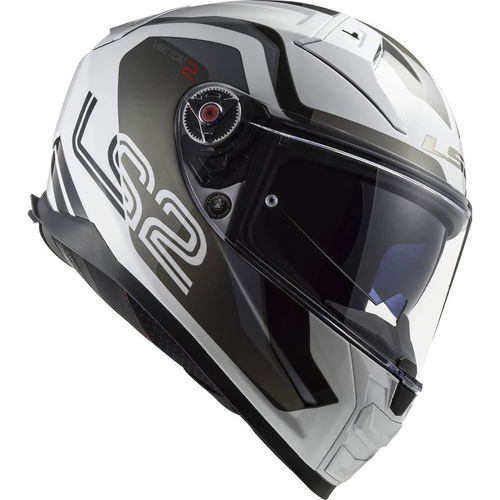 LS2 FF811 Vector II Helmet Metric White Titanium Silver