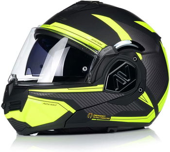 LS2 FF906 Advant Revo Helmet Matt Black Hi Viz Yellow