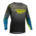 Lite MX Jersey Grey Blue Hi-Viz